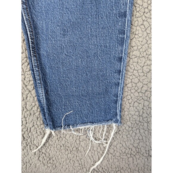 Aeropostale Womens Blue Distressed Denim Medium Wash Mom Jeans Size 10 Regular - Picture 7 of 10
